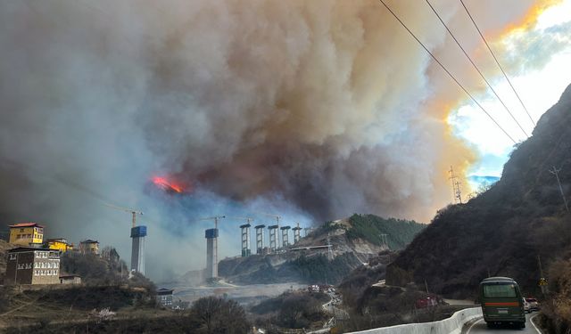 Çin’de korkunç orman yangını