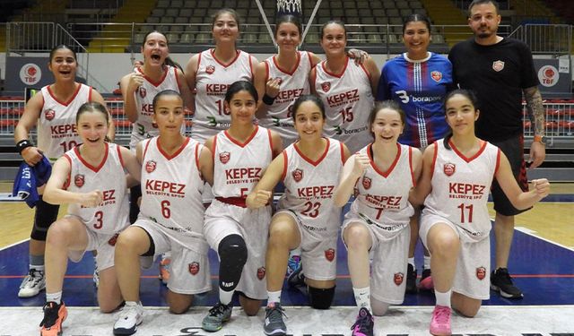 Kepez Belediyespor U16 Kadın Basketbol Takımı, farkla kazandı