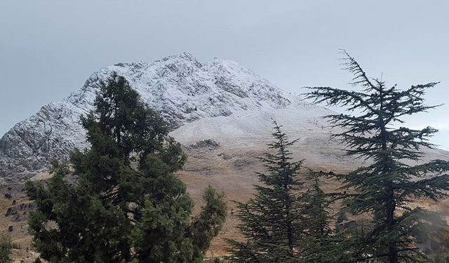 Antalya'nın yüksek kesimlerine ilk kar düştü