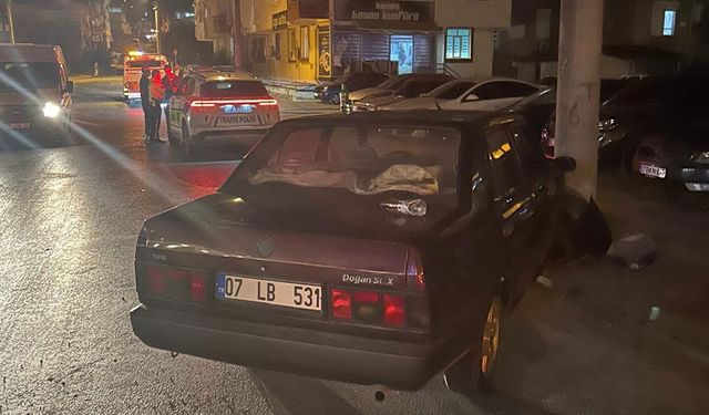 Direğe çarpan sürücüsü ehliyetsiz çıktı