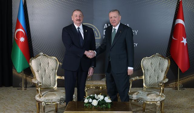Erdoğan, Aliyev ile görüştü