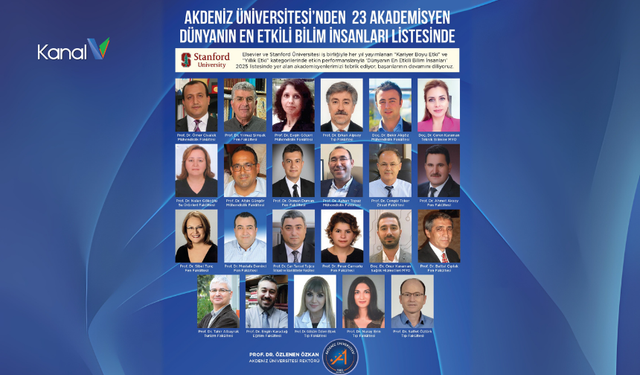 23 Akdenizli Akademisyen Dünyanın En İyileri Arasında