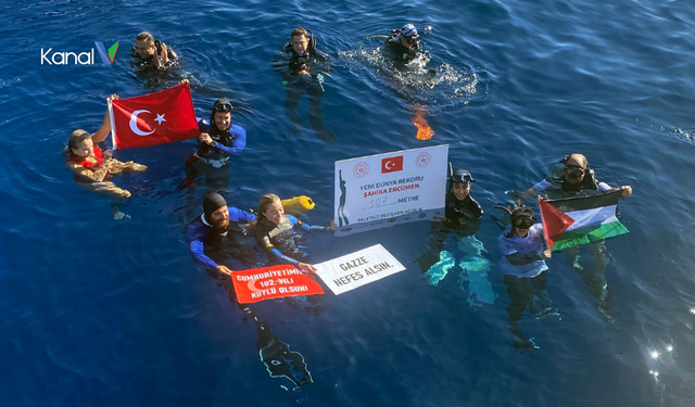 Şahika Ercümen Kaş’ta 107 Metrelik Yeni Dünya Rekoru Kırdı