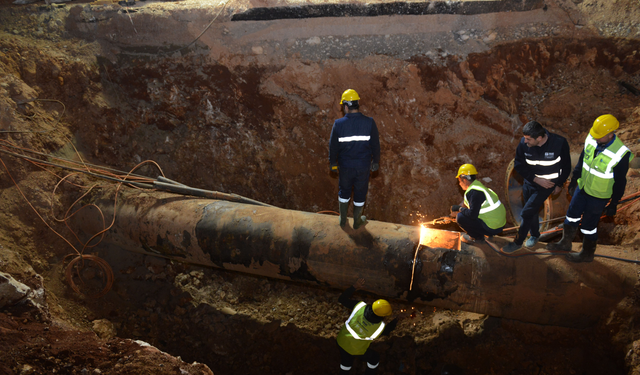 ASAT'tan Duraliler 1 Ana İsale Hattı'nda Yoğun Mesai