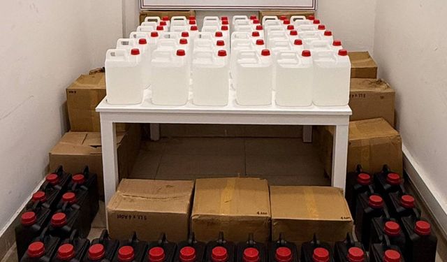 Antalya’da 550 Litre Kaçak Etil Alkol Ele Geçirildi