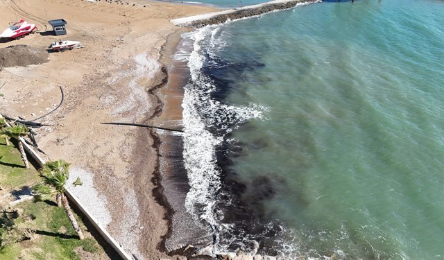 Alanya’da Sahildeki Siyah Tabaka Tedirgin Etti