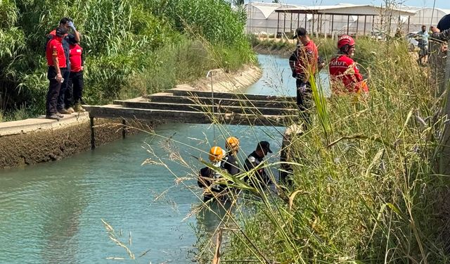 Sulama kanalında aranan sera işçisinden acı haber