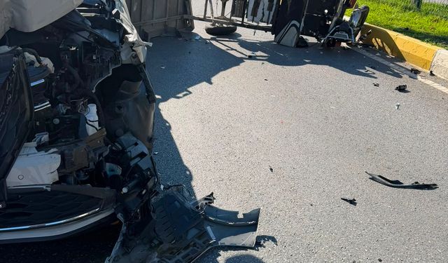 Antalya'da ani manevra kazayı beraberinde getirdi