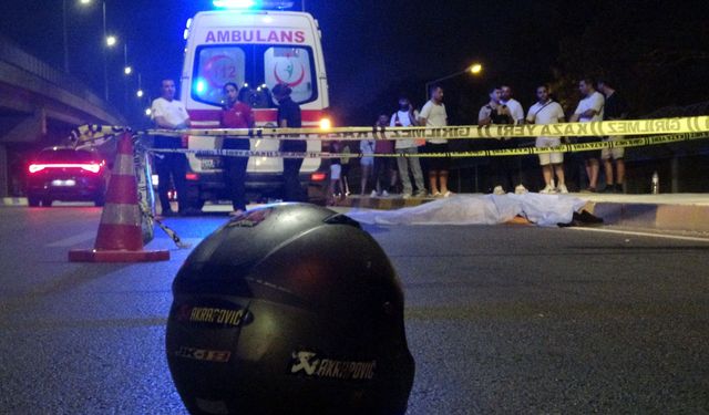 Savrulan motosikletten düşen genç hayatını kaybetti