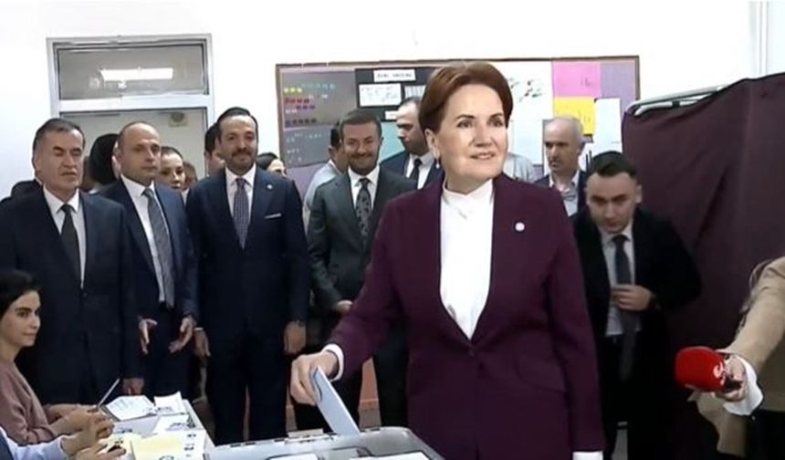 İYİ Parti lideri Akşener, oyunu Ankara’da kullandı
