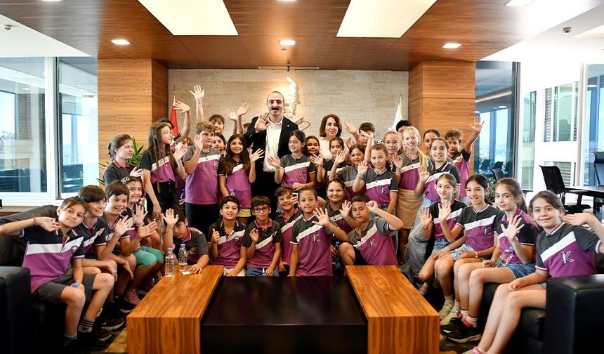 Başkan Kotan ilkokul çocuklarını ağırladı