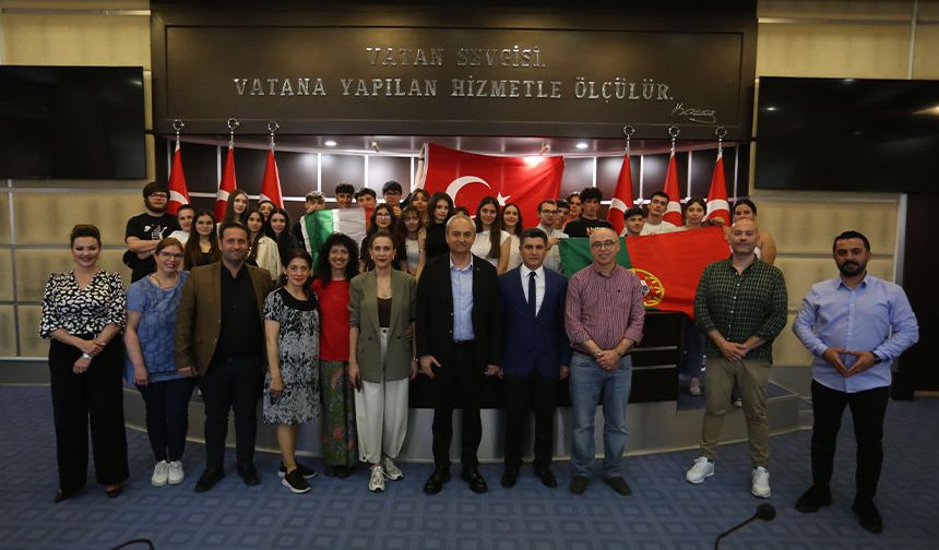 Başkan Kocagöz, Erasmus öğrencilerini ağırladı