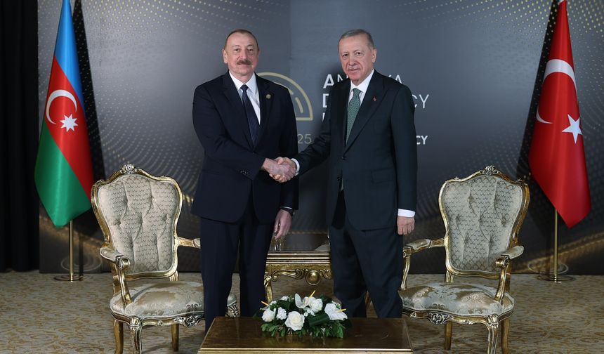 Erdoğan, Aliyev ile görüştü
