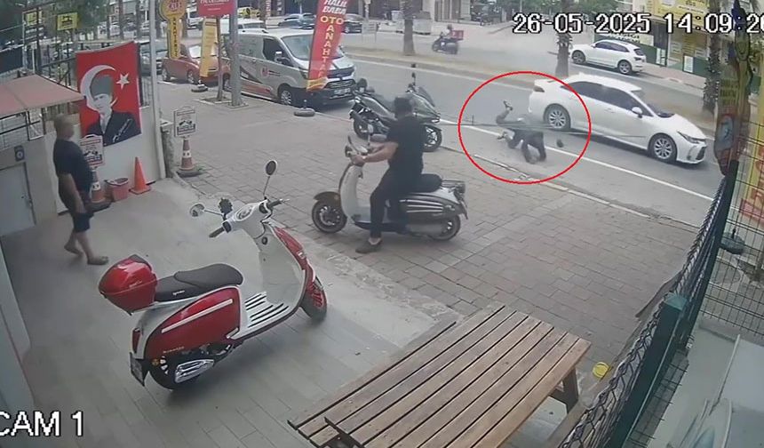 Bir anda kendini yerde buldu, ne olduğuna anlam veremedi