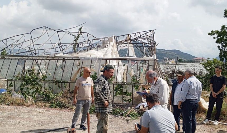 Gazipaşa'daki hortumun bilançosu belli oldu