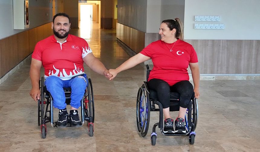 Engel tanımayan çiftin gözü olimpiyatlarda