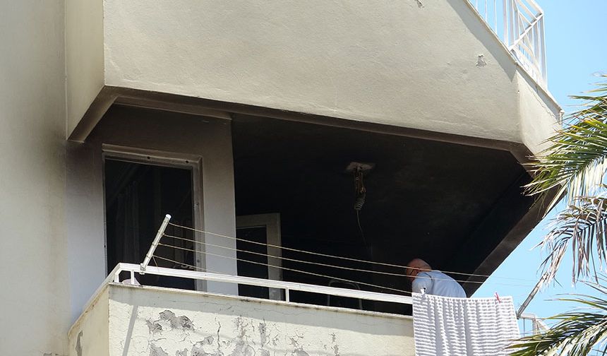 Apartmanda yangın paniği