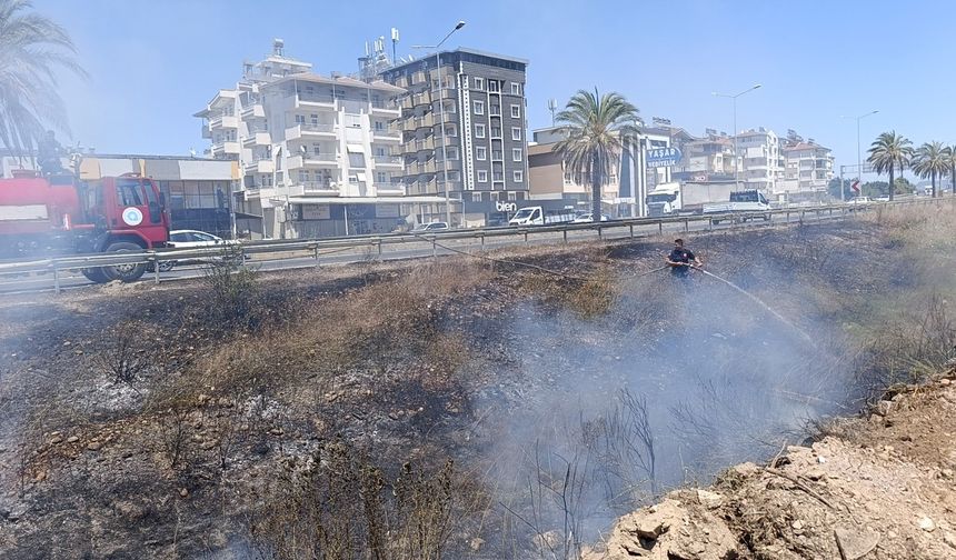 Manavgat'ta Sazlık Yangını: Söndürülmeden Atılan Sigara Sebebiyle Çıktı