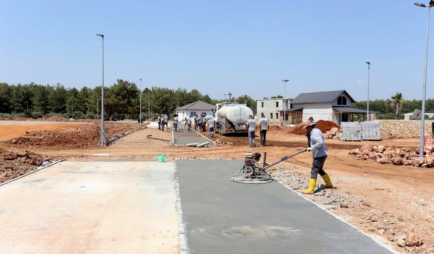 Duacı Gençlik Parkı’nda Hummalı Çalışma Sürüyor