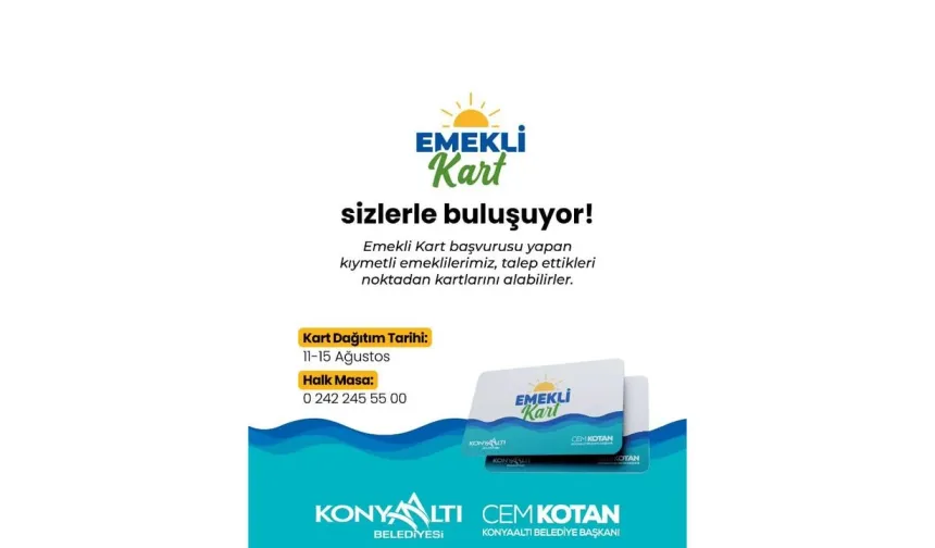 Konyaaltı Belediyesi'nden Emeklilere Destek