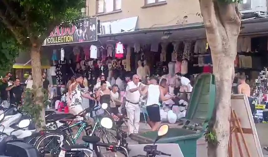 Alanya'da İngiliz Turistlerle Esnaf Arasında Kavga