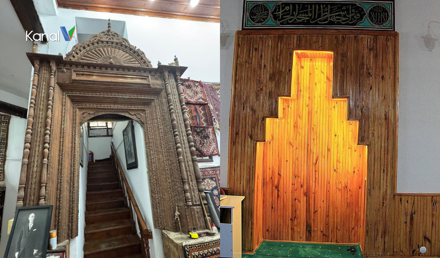Antalya Kaleiçi’nde Ahşap Mihrap