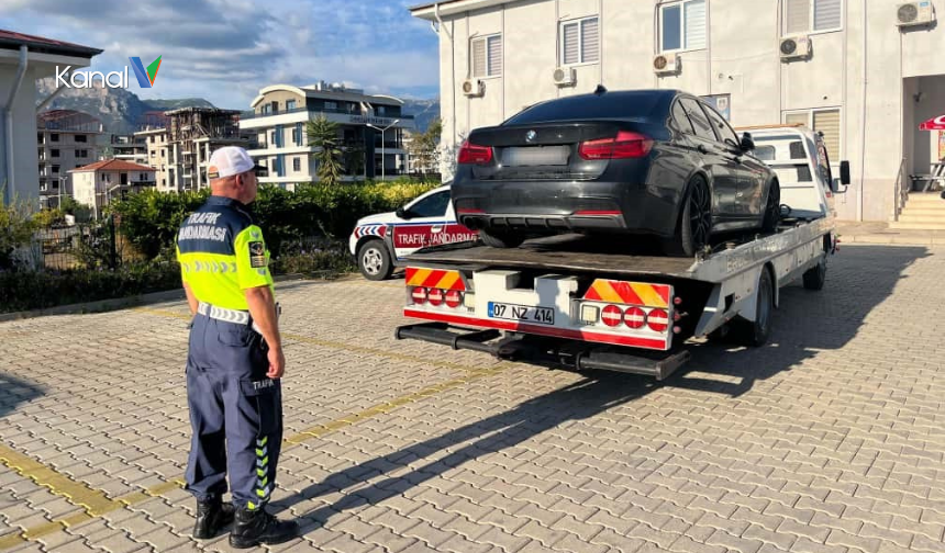 Alanya’da Drift Yapan Sürücüye 92 Bin TL Ceza