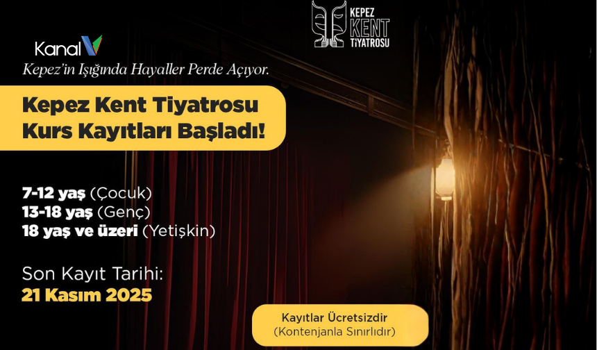 Antalya’da Kepez Kent Tiyatrosu Kayıtları Başladı