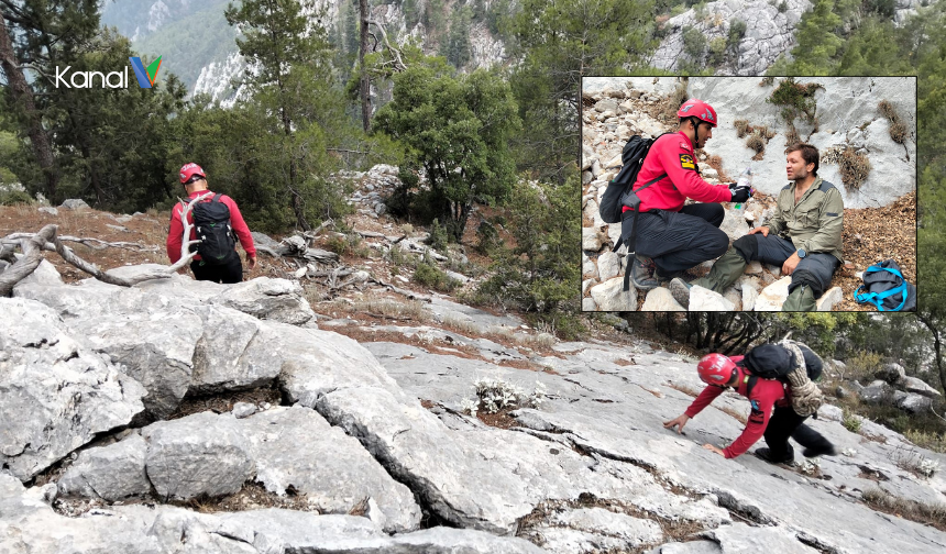 Likya Yolu’nda Kaybolan Yürüyüşçü Kurtarıldı