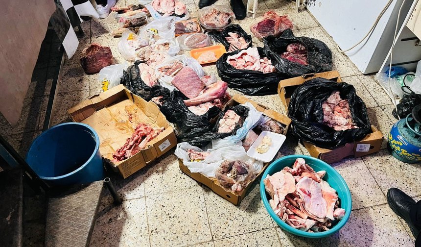 Antalya’da Kasapta Mide Bulandıran Görüntüler