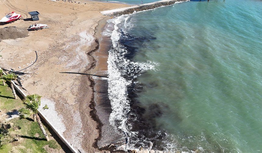 Alanya’da Sahildeki Siyah Tabaka Tedirgin Etti