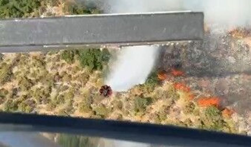 Demre'de orman yangını başladı