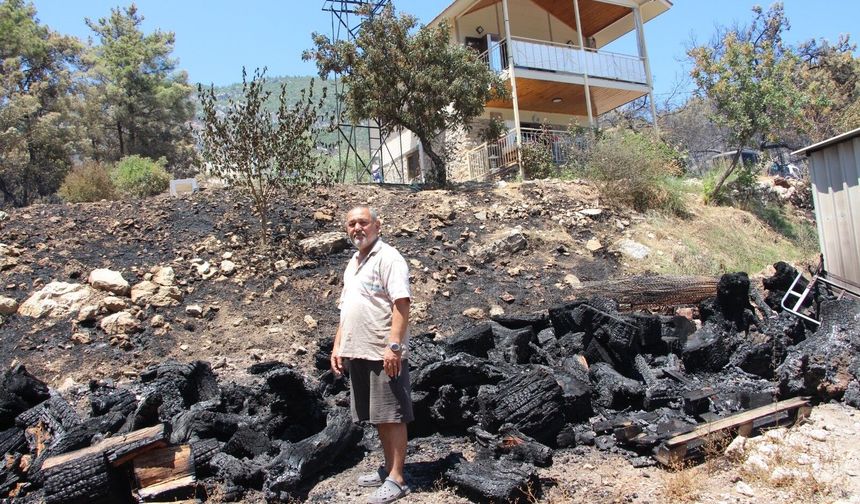 Emekli itfaiyeci tecrübesiyle alevlere geçit vermedi