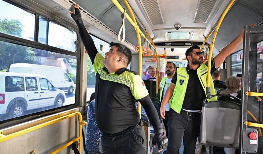 Büyükşehir ekipleri toplu taşımada klima denetimini yoğunlaştırdı