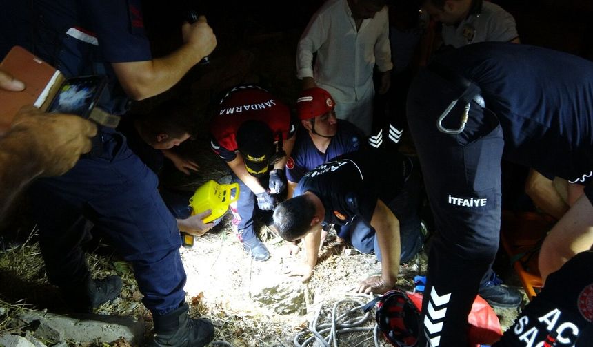 Side Antik Kent'te kuyuya düşen çocuk kurtarıldı