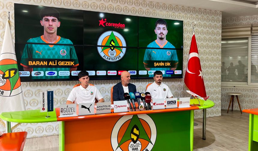 Alanyaspor'dan orta sahaya çifte takviye