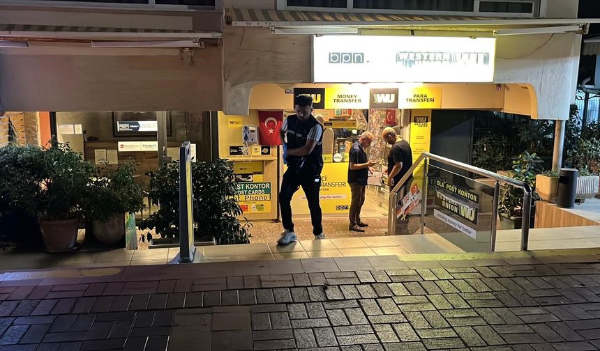 Alanya’da döviz bürosuna soygun girişimi