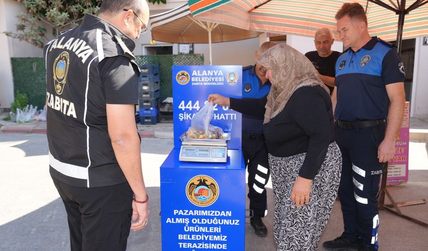 Alanya'da 'güven terazisi' uygulaması başlatıldı