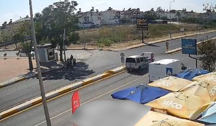 3 tekerlekli motosiklet ile hafif ticari araç çarpıştı
