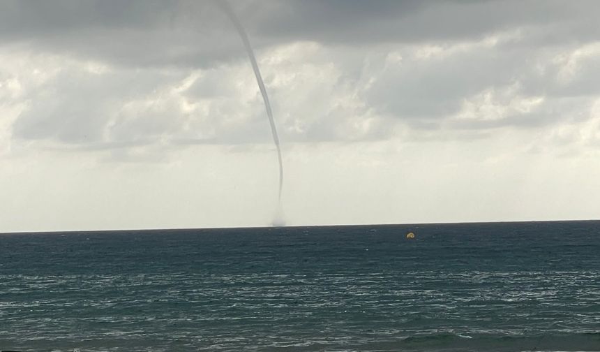 Alanya'da peş peşe üç hortum görüntülendi