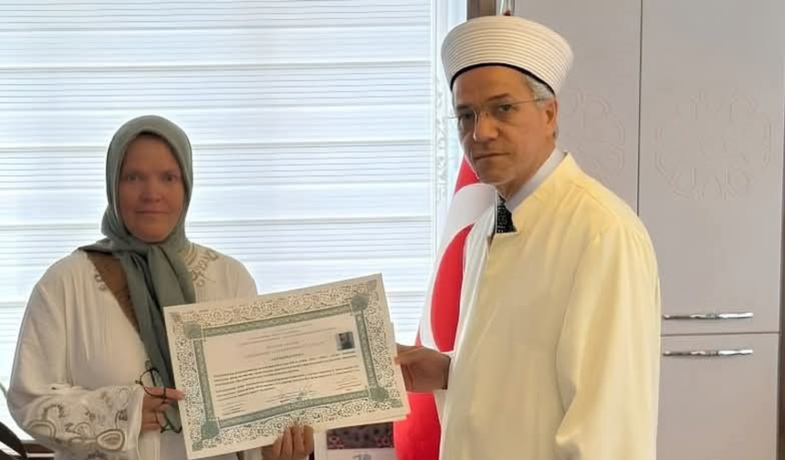 Alman vatandaşı Manavgat’ta Müslüman oldu