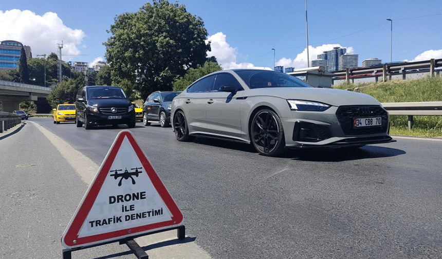 Trafik denetimine dron desteği