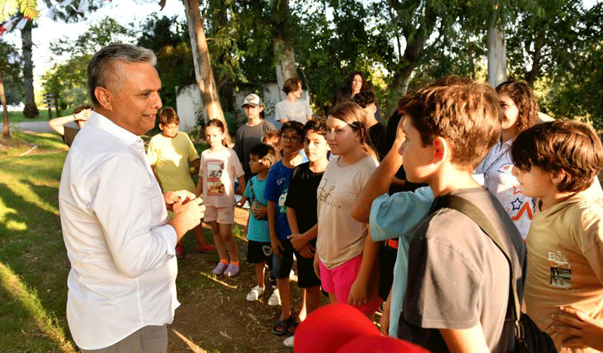 Başkan Uysal doğa kampını ziyaret etti